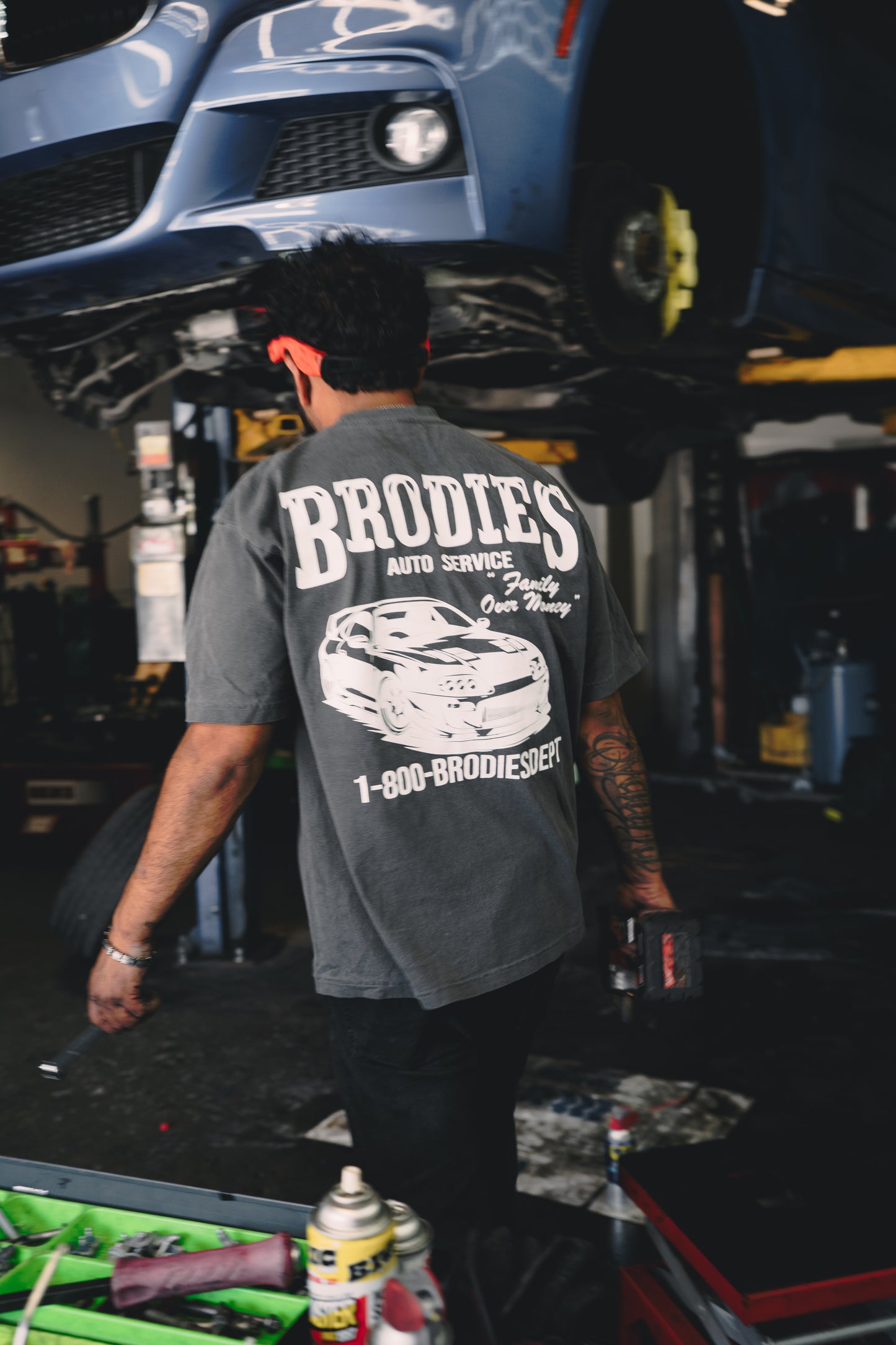 Vintage Black Auto Service Tee