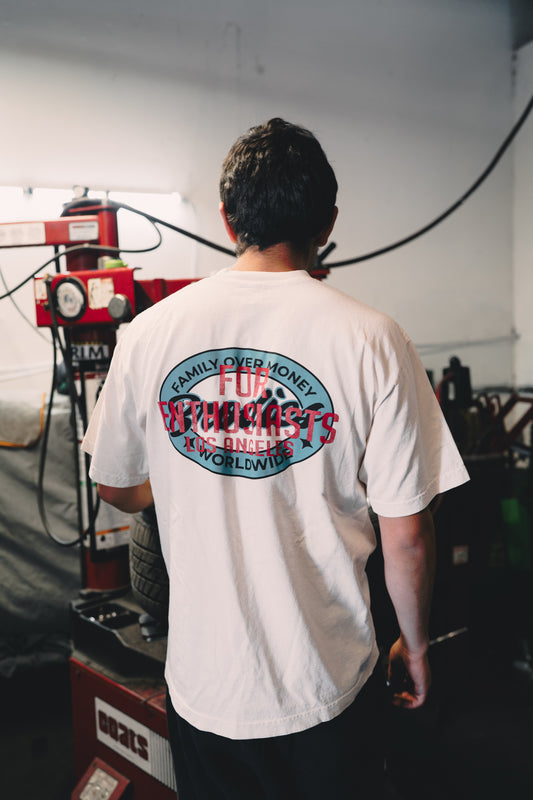 Crème Family Over Money Tee